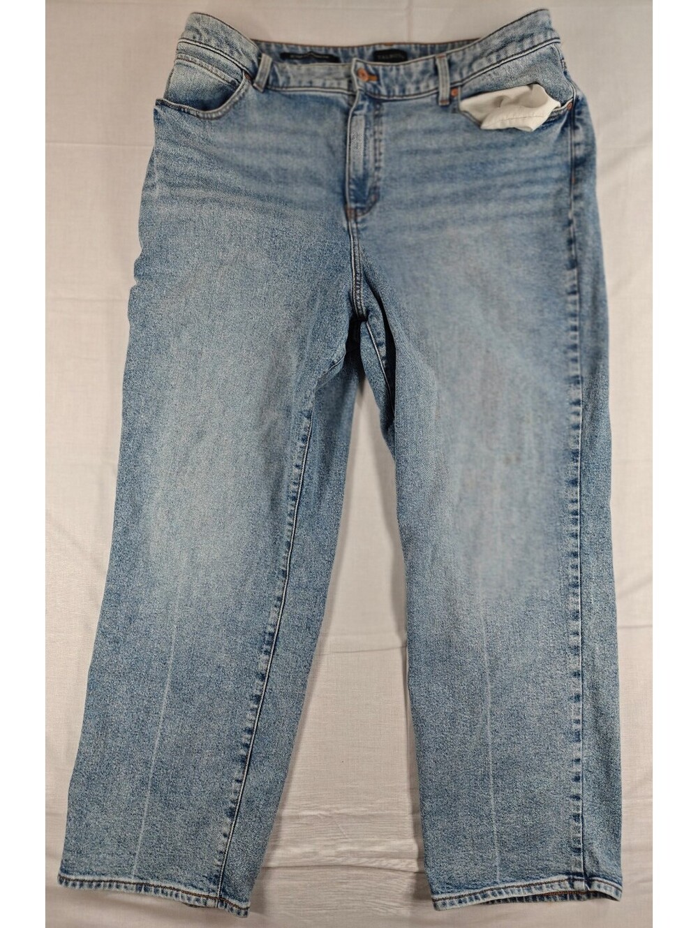 Talbots High Waist Relaxed Jeans Light Wash Size 18
